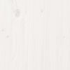 vidaXL Bed Frame with Headboard White 200 x 200 cm Solid Pine wood