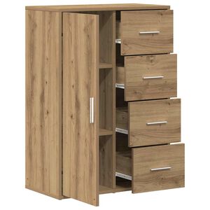 vidaXL Sideboard Artisan Oak 60 x 31 x 84 cm Engineered Wood