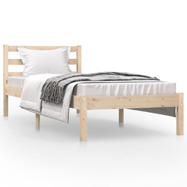 vidaXL Bed Frame without Mattress 75x190cm Small Single