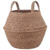 vidaXL Plant Pot with Handles Natural &Oslash; 32 x 32 cm 100% Seagrass