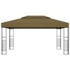 vidaXL Gazebo 3x4 m Taupe 180 g/m&sup2;