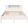 vidaXL Bookcase Bed without Mattress White 160x200 cm Solid Wood Pine