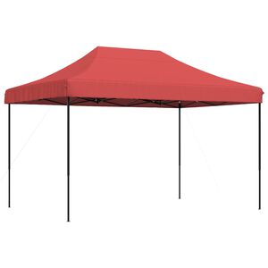 vidaXL Party Tent Folding Burgundy 279 x 410 x 315 cm Oxford Fabric