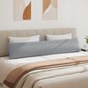 vidaXL Sofa Pillows 2 pcs Light Grey 200 x 40 cm Fabric