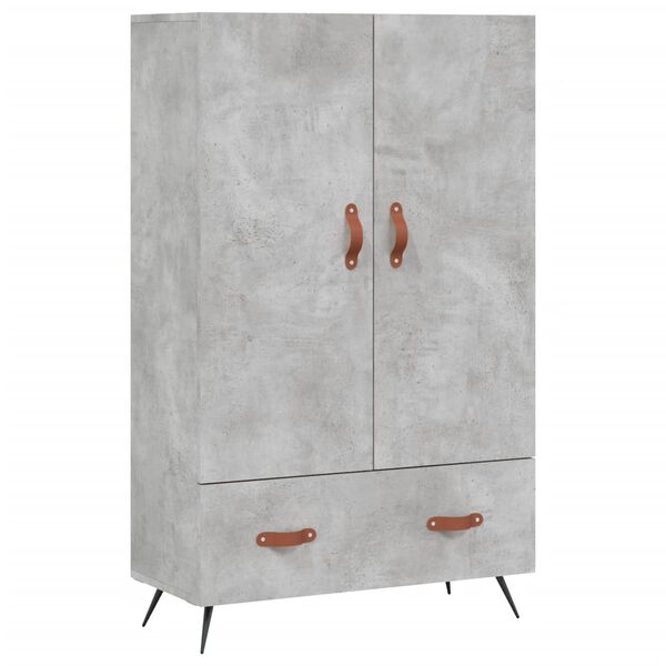 vidaXL Highboard Concrete Grey 69.5x31x115 cm Engineered Wood