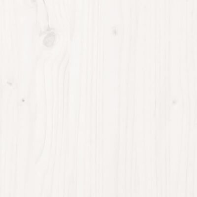 vidaXL Highboard White 89x40x116.5 cm Solid Wood Pine