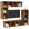 vidaXL TV Cabinet Set Wall-mounted 4 pcs Old Wood Engineered Wood