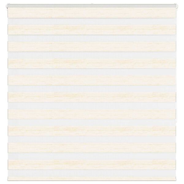 vidaXL Zebra Blind Marble Beige 150x150 cm Fabric Width 145.9 cm Polyester