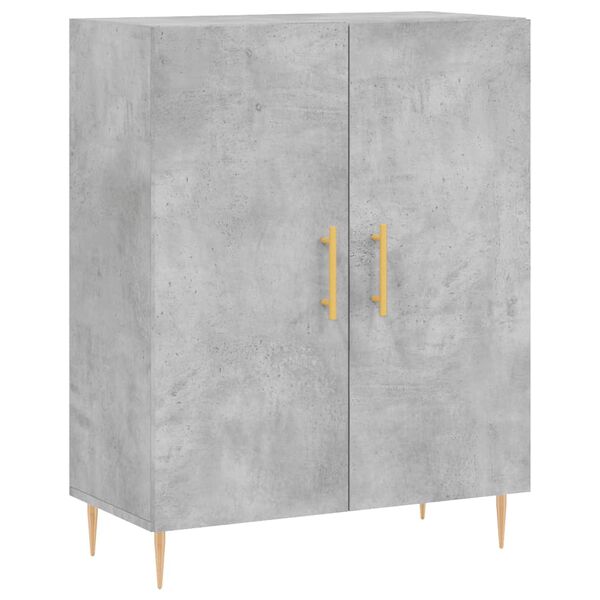 vidaXL Sideboard Concrete Grey 69.5x34x90 cm Engineered Wood