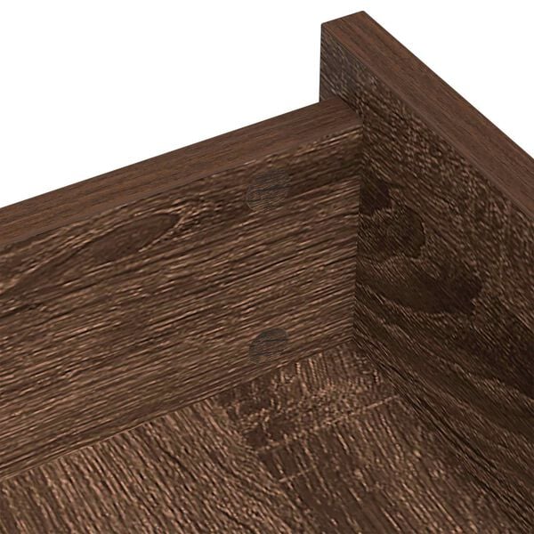 vidaXL Self-adhesive Screw Cover 2 pcs Brown Oak &Oslash; 20 x 0.5 mm