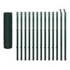 vidaXL Euro Fence Steel 25x1.7 m Green