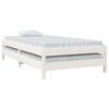 vidaXL Stack Bed without Mattress White 100x200 cm Solid Wood Pine