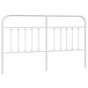 vidaXL Metal Headboard White 180 cm