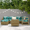vidaXL 7 Piece Garden Sofa Set Impregnated Wood Pine