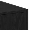 vidaXL Apothecary Cabinet Black oak 40 x 41 x 144.5 cm Engineered wood