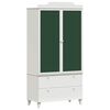 vidaXL Chalkboard Wardrobe with Drawer ROROS White 90 x 45 x 180 cm