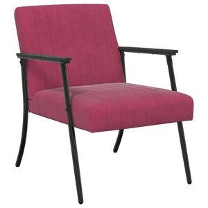 vidaXL Armchair Wine Red 59 x 75 x 78 cm Velvet