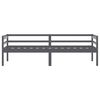 vidaXL Bed Frame without Mattress Dark Grey Solid Pinewood 90x200 cm