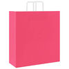 vidaXL Paper Bags 50 pcs with Handles Pink 45x17x48 cm