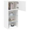 vidaXL TV Cabinet with LED Lights White 40.5x30x90 cm