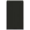 vidaXL Bathroom Cabinet Wall-mounted with Door Black 39 x 23.5 x 65 cm