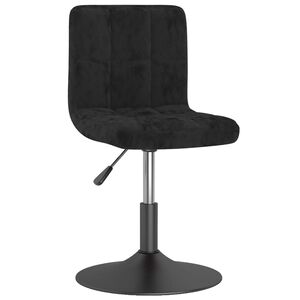 vidaXL Swivel Bar Stool Black Velvet