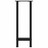 vidaXL Console Table Legs Black 2 pcs 38x(72-73) cm Steel