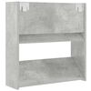 vidaXL Wall Shoe Cabinets 2 pcs Concrete Grey 60x18x60 cm Engineered Wood