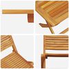 vidaXL Garden Dining Set Folding 7 pcs Brown Solid acacia wood