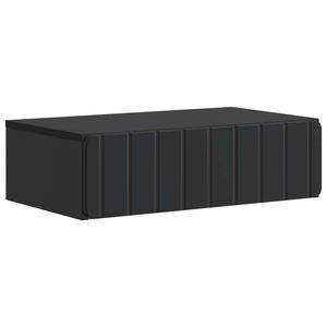 vidaXL Wall-Mounted Side Table Black 59 x 34.5 x 17 cm Engineered Wood