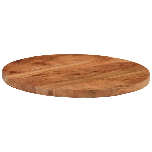 vidaXL Table Top &Oslash;50x2.5 cm Round Solid Wood Acacia
