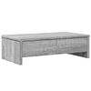 vidaXL Monitor Stand with Drawers Grey Sonoma 50x27x15 cm Engineered Wood