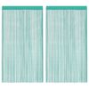 vidaXL String Curtains 2 pcs Turquoise 100x250 cm