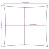 vidaXL Sunshade Sail Oxford Fabric Square 2.5x2.5 m Cream