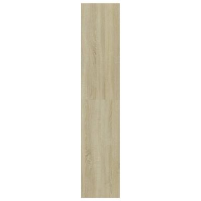 vidaXL 4-Tier Book Cabinet White and Sonoma Oak 80x30x151.5 cm Engineered Wood