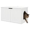 vidaXL Cat House White 85 x 55 x 50 cm Engineered Wood