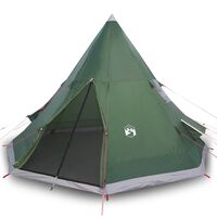 vidaXL Camping Tent Tipi 4-Person Green Waterproof