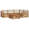 vidaXL Outdoor Sofa Set 5 pcs Natural Solid Acacia Wood