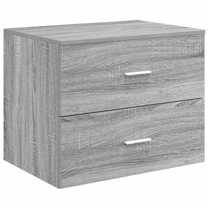 vidaXL Wall-Mounted Bathroom Cabinet Grey Sonoma 62.5 x 44.5 x 50 cm