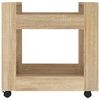vidaXL Desk Trolley Sonoma Oak 60x45x60 cm Engineered Wood