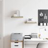 vidaXL Floating Wall Shelves 2 pcs Oak 40x23x3.8 cm MDF