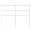 vidaXL Metal Replace Headboard White 120 cm