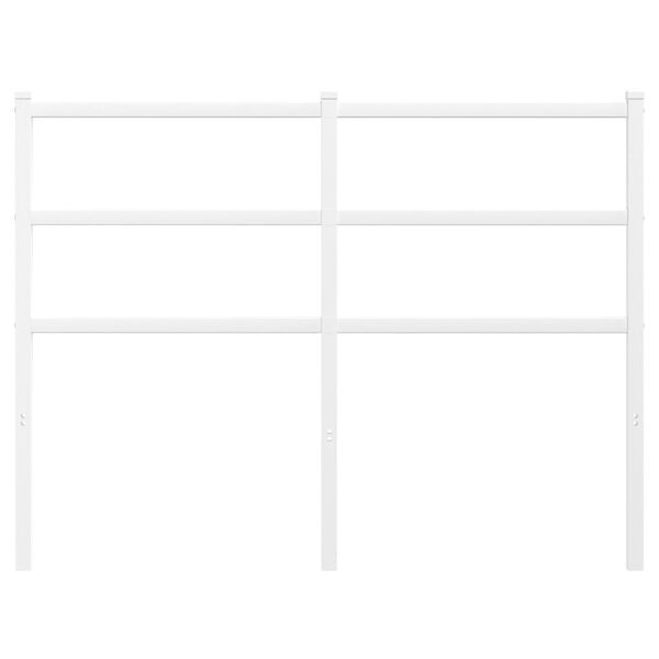 vidaXL Metal Replace Headboard White 120 cm