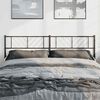 vidaXL Metal Replace Headboard Black 193 cm