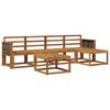 vidaXL Outdoor Sofa Set 6 pcs Natural Solid Acacia Wood