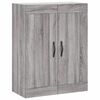 vidaXL Wall Mounted Cabinets 2 pcs Grey Sonoma Engineered Wood