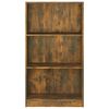 vidaXL Book Cabinet Smoked Oak 60x24x109 cm Engineered Wood