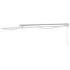 vidaXL Awning Frame White 2.5 x 2 m Powder-coated steel and aluminium