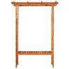 vidaXL Garden Pergola with Bench Solid Acacia Wood 143x50x198 cm