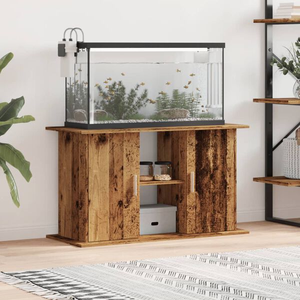 vidaXL Aquarium Stand Old Wood 101x41x58 cm Engineered Wood
